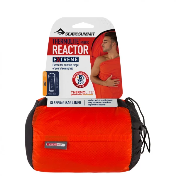 destockage Sea To Summit – Reactor Extreme Thermolite Mummy Liner Long – Drap De Sac De Couchage 5